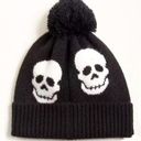 Torrid  Black Skull Pom Beanie Photo 0