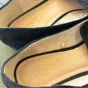 Loft  black faux suede gold chain embellished flats, retro, y2k, size 10M Photo 6