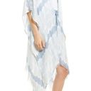 Treasure & Bond  Tie Dye High-Low Wrap Blue Shibori Stripe Photo 1