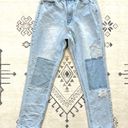 Missguided Misguided High Rise Patchwork Distressed Jeans Photo 3