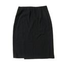 MM.LaFleur NWT  Logan in Black Crinkle Crepe Faux Wrap Pencil Skirt 8 Photo 3