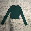 Forever 21 Green Cropped Long Sleeve Photo 0