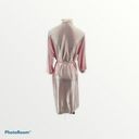 Second Skin Vintage Kiki Pale Pink Nylon  3/4 Sleeve Robe Photo 3