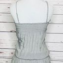 Max Rave Grey Dropped Waist Ruffled Tunic Top XS Photo 4