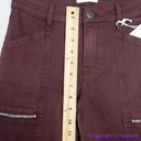 Pistola NEW  Women's Zip Pocket Hannah Cargo Skinny Moto Jeans Burgundy, 25 Photo 7