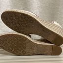 Kate Spade  Thea Espadrilles Wedge Sandal Women's Ivory Canvas Size 10 Photo 7