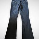 White House | Black Market WHBM Women's Black Mid-Rise Skinny Flare Jeans Size 8 Short  | EUC Photo 2