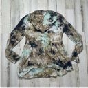 True Craft  Peplum Tie Dye Blouse Size Medium Photo 1