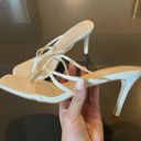 White Mini Heels Size 9.5 Photo 0