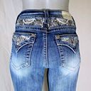 Miss Me Stretch Denim Embellished Curvy Ankle Skinny Cropped Capri Jeans~29~ Photo 3