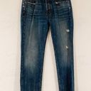 Vince  Selvedge Boyfriend Slouch Union Cuffed Jeans in Blue Photo 1