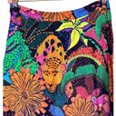 Farm Rio  Black Cool Leopards Printed Midi Skirt  Women’s Size Large Photo 3