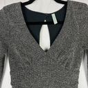 Free People Heartstopper Dress Gray XS Long Sleeve Tweed Mini Fit & Flare Skater Photo 5