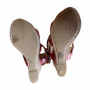 Frye  Corrina Whipstich Platform Wedges Leather Peep Toe Braided Sandals 5.5 GUC Photo 7