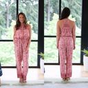 One Piece Faherty Floral  Adella Jumpsuit Size Medium 100% Organic Cotton Photo 2