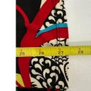 Bisou Bisou  Dress Sz XS Ruched Gathered Bodice Artsy Abstract Floral Stretch Photo 7