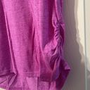 Athletic Works Heathered Purple Ruched Shirt XXL Photo 2