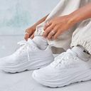 Hoka Clifton 8 Running Shoe in White White Size US 9.5 Photo 0