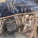 INC  Denim Straight Leg Curvy Fit Blue Denim Lace Crop Blue Jeans Women’s 6 Photo 5