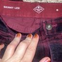 St. John’s Bay Black & Red Plaid Cordaroy Skinny Leg Pants Size 6 Photo 6