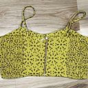 Guararapes Yellow Corset Crop Top Women’s Large Photo 1