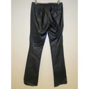 Laundry by Shelli Segal Y2K Pants  Black Leather Pants SIZE 6 Photo 4