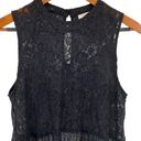 Umgee  Women’s Sheer Black Lace Tank Tunic Top Blouse Photo 1