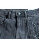 American Eagle  Hi-Rise Shorts Black Crochet Super Stretch Size 6 Women's NWT Photo 3