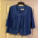 kim rogers  blue Cardigan L Photo 0