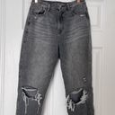 American Eagle grey highest rise mom jean Photo 1