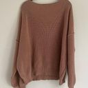 Pink Lily  tan ribbed sweater Photo 4