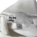 by the way. Off the Shoulder Tie Front Sweatshirt in White Size Small Photo 6