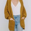 Lush Clothing Lush Dolman Sleeve Cardi Long Sleeve Open Cardigan Sweater Camel Brown Small Photo 0