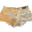 Ralph Lauren  yellow cut off jean shorts Photo 4