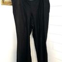 Lane Bryant Linen Blend Embroidered Wide Leg High Rise Pants Boho Black NWT 22 Photo 0