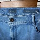 J.Jill  Women's Denim High Rise Slim Ankle Pintuck Jeans Light Wash Cotton 12T Photo 6