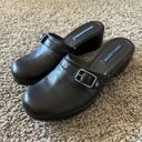 Tommy Hilfiger  Allison Brown Heeled Mule Clogs Size 9.5 Y2K Photo 0