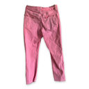 Topshop  Womens Jeans Size 28 W28 Moto Neon Pink Raw Hem Straight Leg Cropped Photo 30