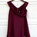 Eloquii NWT  Womens Dress Maroon Off The Shoulder Fit Flare V Neck Plus 18 Photo 0