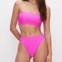 Good American NWT Neon Hot Pink Better Band bikini Two Piece Size Small Photo 0