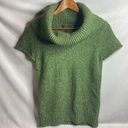 BCBGMAXAZRIA BCBGMaxzria Green short sleeve cowl neck sweater size small Photo 0