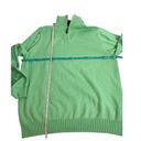 Brooks Brothers  lime green 1/4 zip sweater size XXL - cotton and cashmere sweate Photo 2