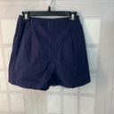 Mango  NWT navy high waisted cotton shorts size small Photo 4