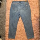 American Eagle  Light Wash Distressed Mom Jean Size 16 Long Photo 6