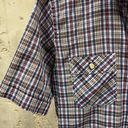 Levi's Levi’s Vintage 1980s Tapered Fit Blue Plaid Button Down Short Sleeve Shirt Med M Photo 1