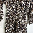 Talbots  Leopard Print Belted Dress Plus Size 22W Cinched Waist Shirred Cuffs Photo 5