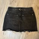 We The Free Free People  Rugged A-Line Black Denim Skirt size 29 Photo 2