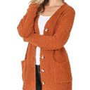 Zenana Outfitters Women's XL Popcorn Cardigan Soft Pockets with Buttons Photo 0