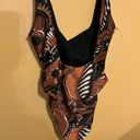 Mara Hoffman NWT  Swim Idalia brown & black one piece swimsuit small Photo 8