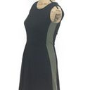 Cynthia Rowley  Stretchy Skater Fit & Flare Dress Black & Olive Green size Small Photo 2